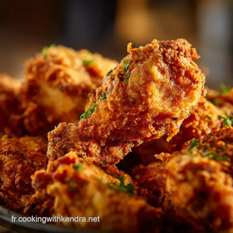 Le Poulet Frit De L&eacute;gende Fa&ccedil;on Kentucky Maison presentation