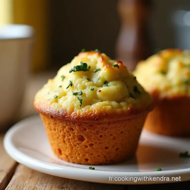 Les Muffins Aux Courgettes a Savorysweet Delight presentation
