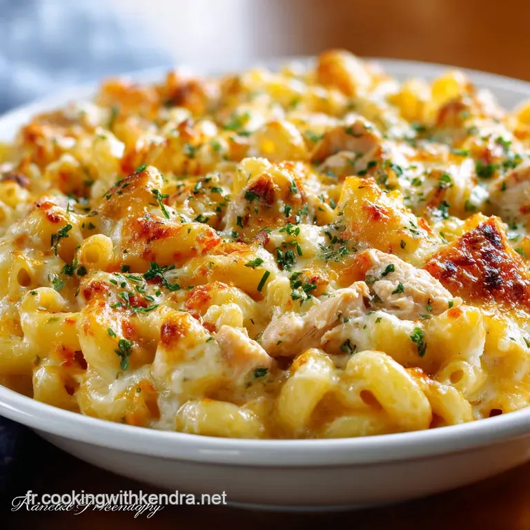 Macaroni Au Poulet Ranch Et Fromage La Recette Cr&eacute;meuse Que Toute La Famille Adore presentation