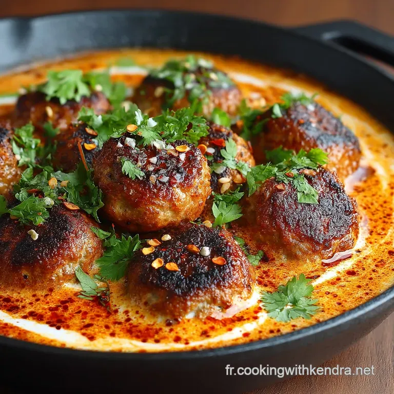Le Malai Kofta Royal Boulettes Cr&eacute;meuses dans une Sauce Velout&eacute;e au Safran