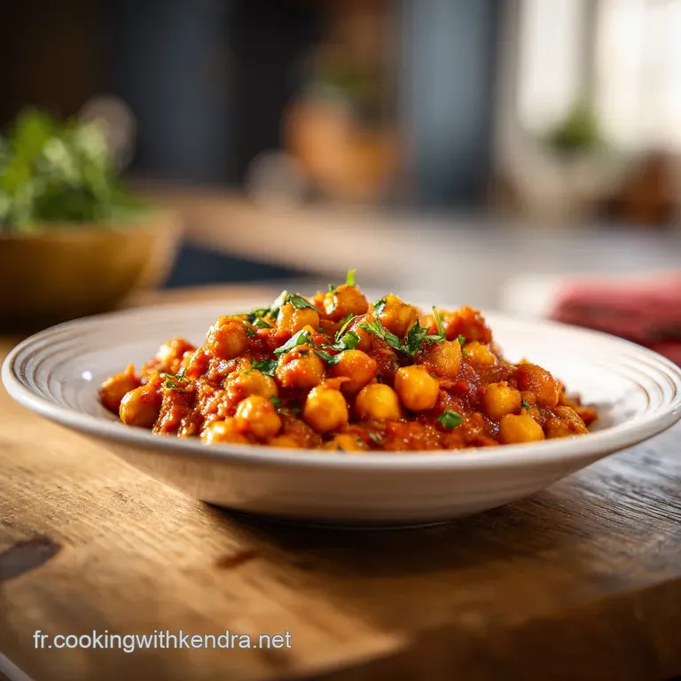 Golden turmeric-infused chickpeas garnished with bright cilantro and a swirl of yogurt.