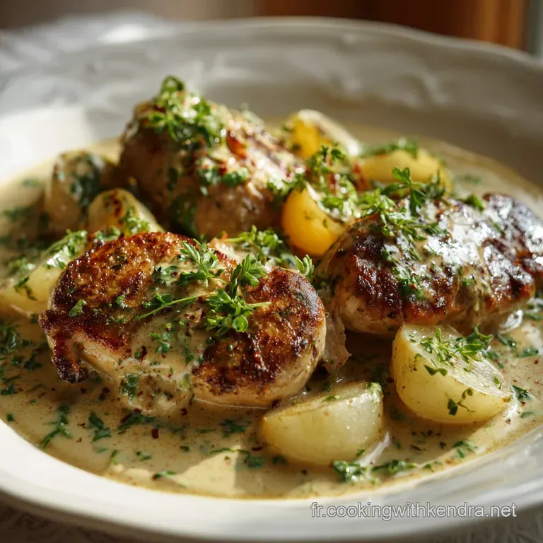 M&eacute;daillons De Dinde Sauce Poireauxcr&egrave;me : Recette Cr&eacute;meuse Et Rapide presentation