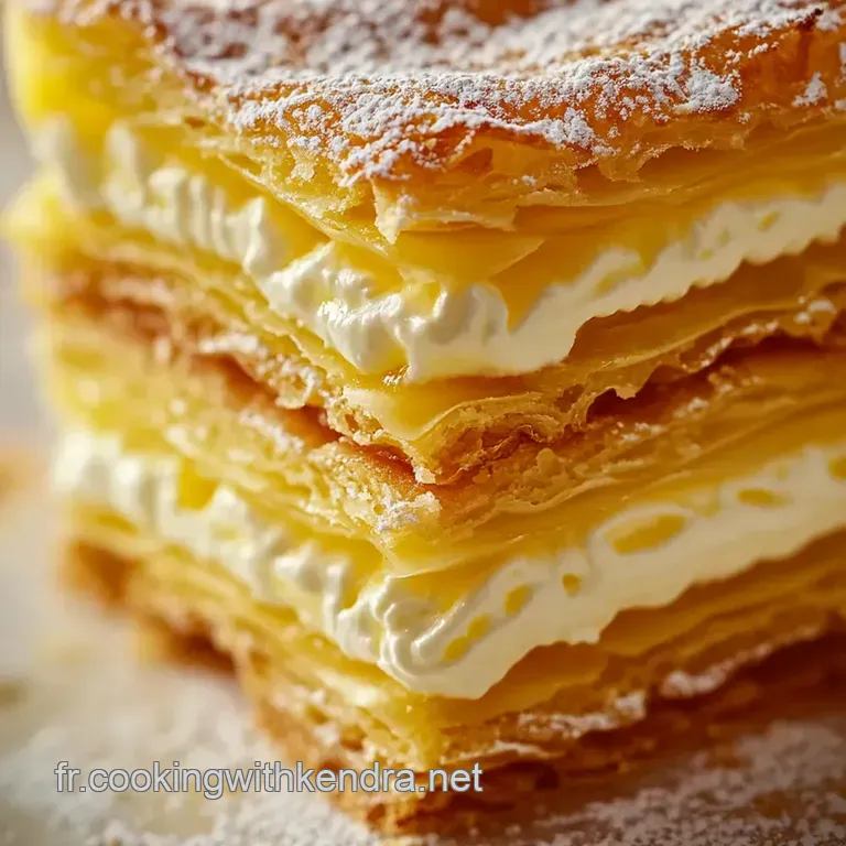 Mille-Feuille Magnifique: Classic Cream Slice presentation
