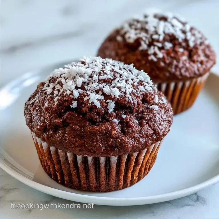 Muffins Coco Chocolat Healthy au Lait de Coco