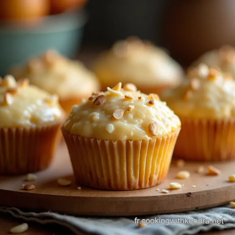 Les Perles Tropicales Muffins Moelleux &Agrave; La Noix De Coco Et Son Gla&ccedil;age L&eacute;ger presentation