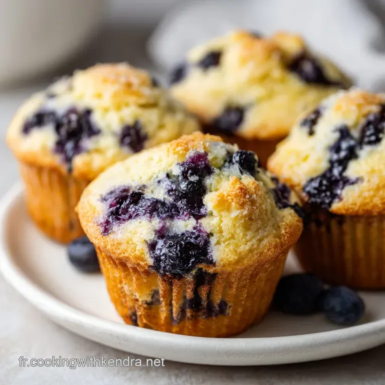 Recette de Muffins aux Myrtilles Facile et Moelleuse