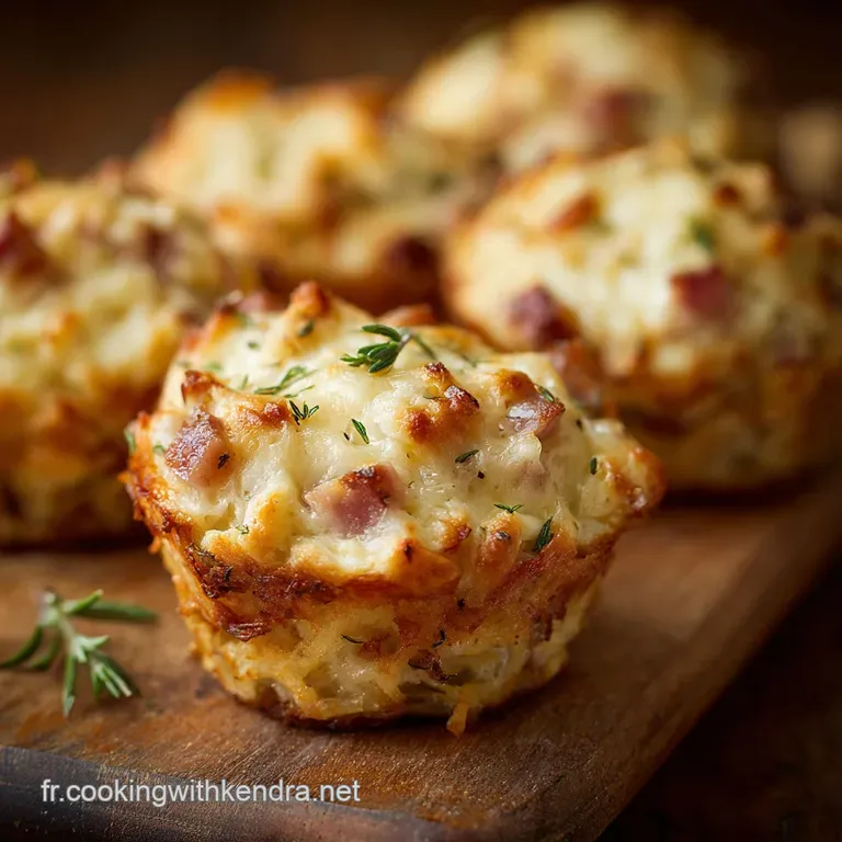 Muffins Moelleux Au Jambon De Dinde Et Emmental Lap&eacute;ro Parfait presentation