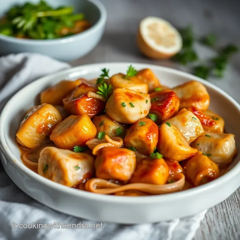 Nouilles Saut&eacute;es Au Poulet Caram&eacute;lis&eacute; Un Voyage Francoasiatique presentation