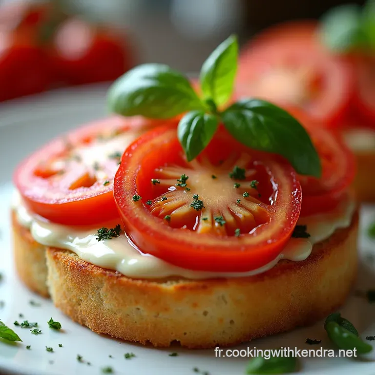 Pain Grill&eacute; &agrave; la Tomate Basilic et Ail
