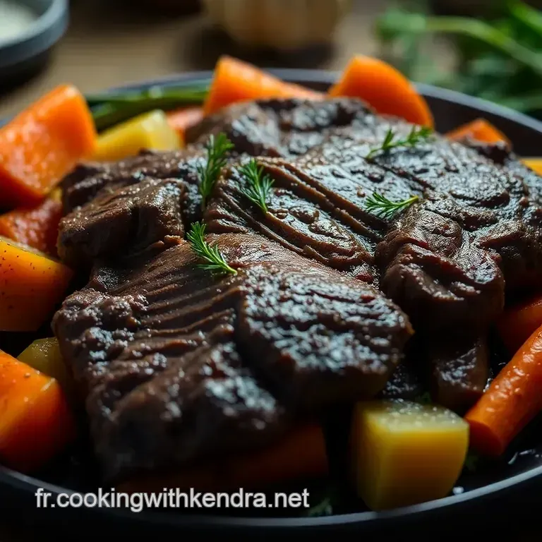 Paleron De Boeuf Brais&eacute; Au Vin Rouge presentation