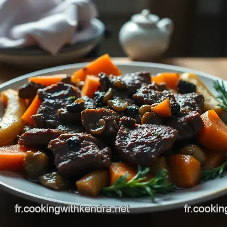 Paleron de Boeuf Brais&eacute; au Vin Rouge
