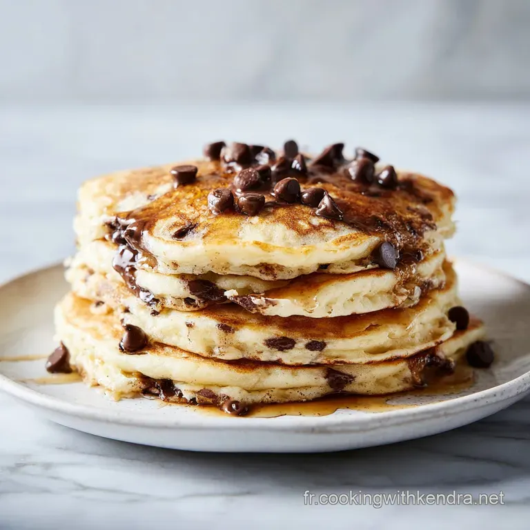 Assiette blanche avec une tour de cr&ecirc;pes &eacute;paisses, un carr&eacute; de beurre fondant et quelques baies rouges fra&icirc;ches pos&eacute;es.