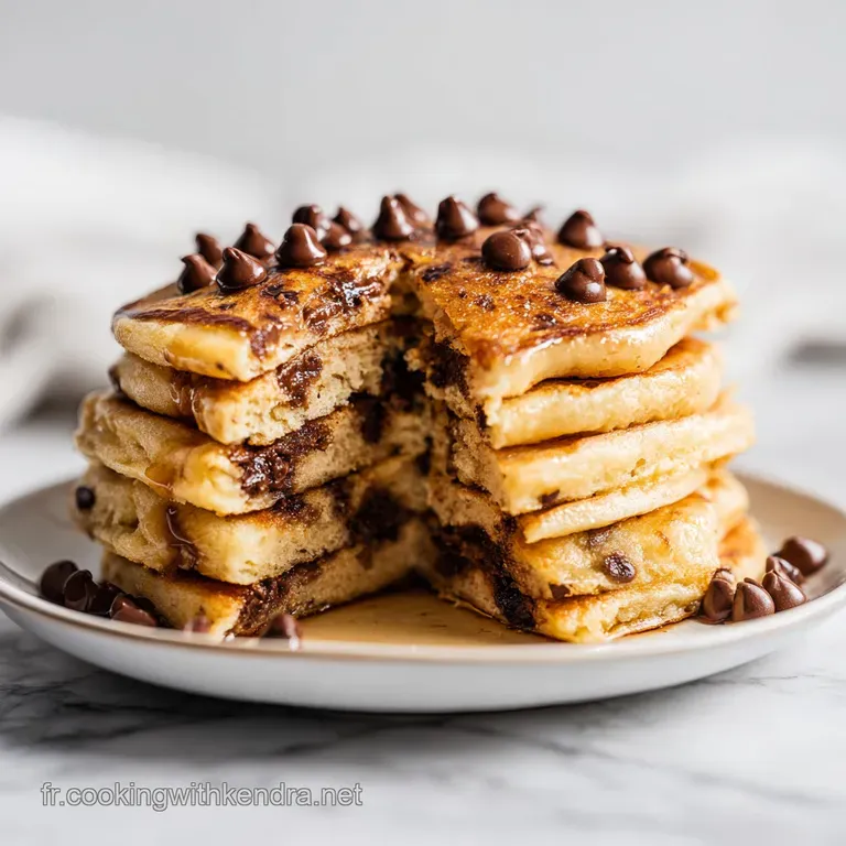 Pancakes aux P&eacute;pites de Chocolat: Ultra-Moelleux