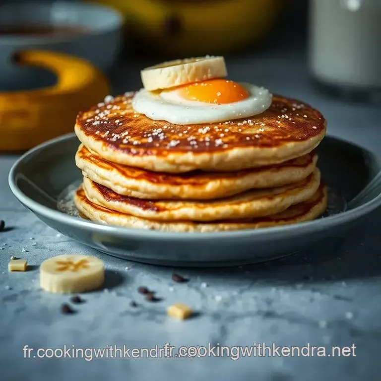 Pancakes Banane Avoine : Un D&eacute;lice Sain Au Go&ucirc;t R&eacute;tro presentation