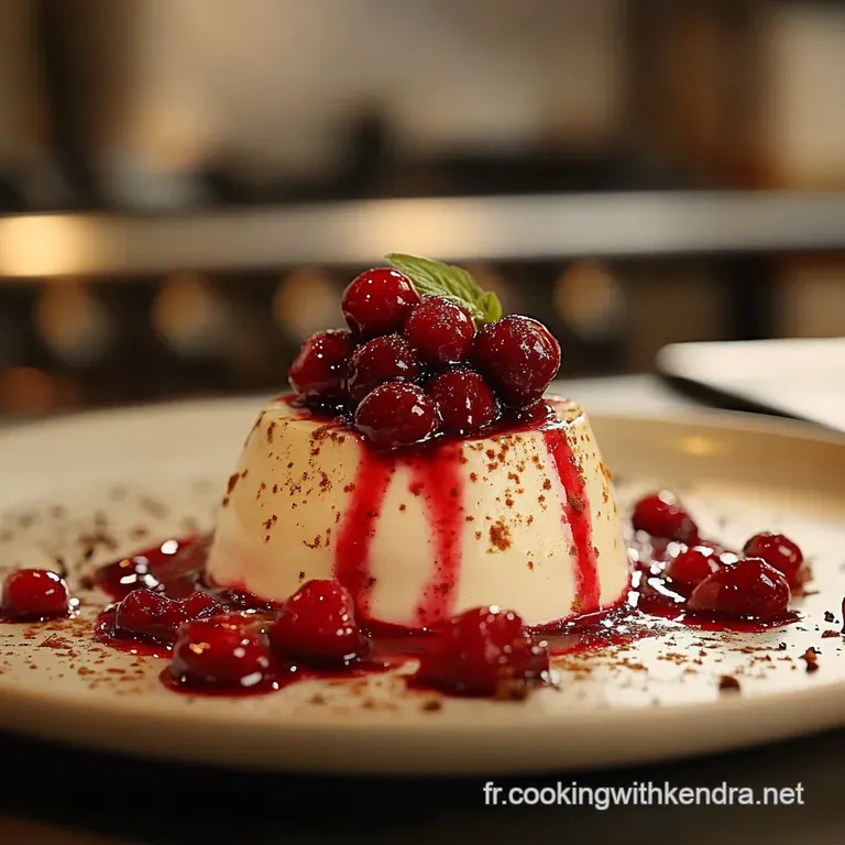 Panna Cotta Vanille et son Coulis de Cerises Burlat