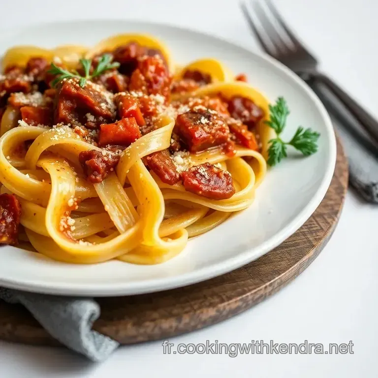 Pappardelle Al Cinghiale presentation