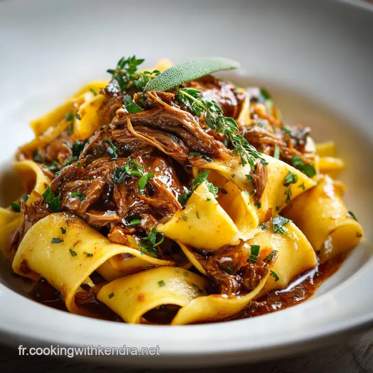 Pappardelle au Rago&ucirc;t de Sanglier Le festin Toscan des chasseurs