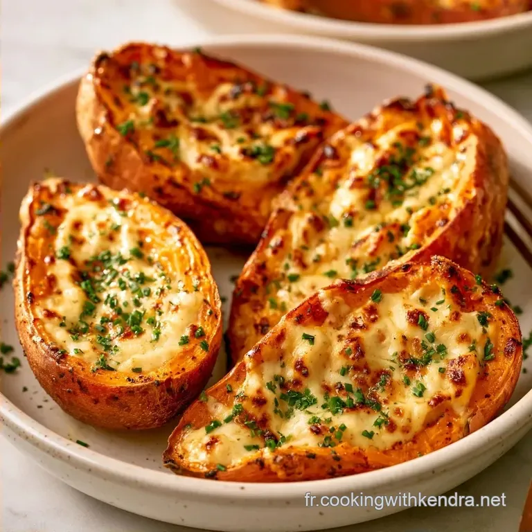 Patate Douce Fromage Frais au Four