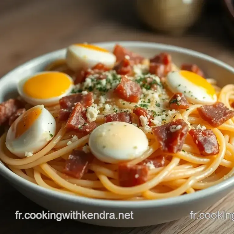 P&acirc;t&eacute; Carbonara &agrave; l Oeuf Parfait