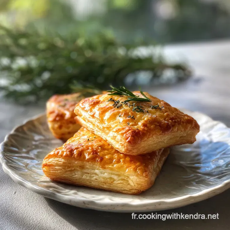 Elegant slice of layered puff pastry with a light dusting of sugar, revealing airy, delicate layers. Served on a white plate.
