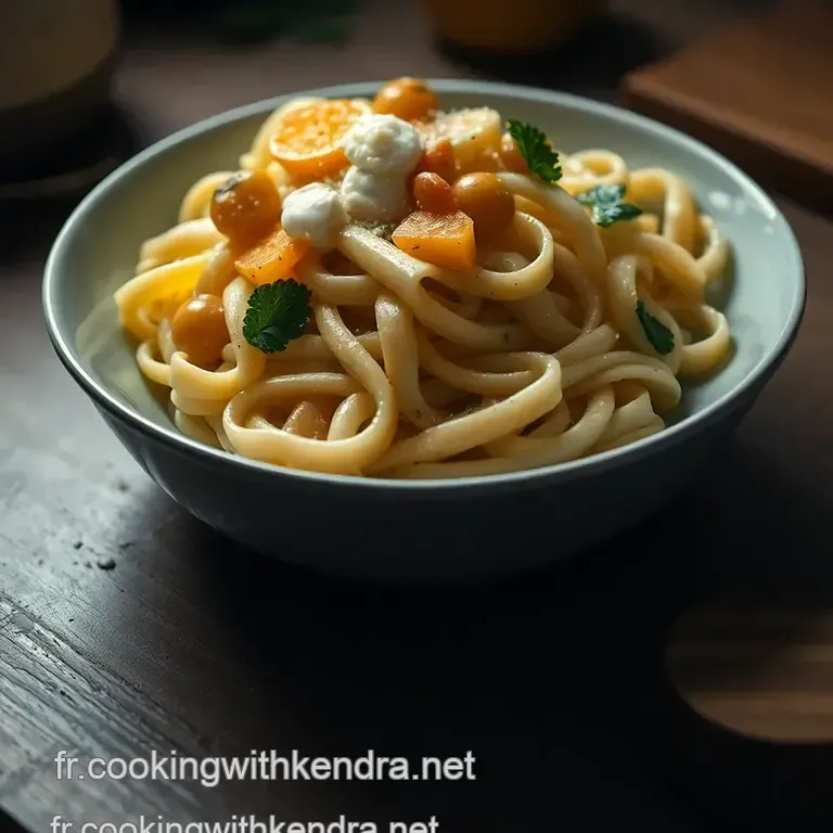 P&acirc;tes Aux Poireaux Et Cr&egrave;me Fra&icirc;che presentation