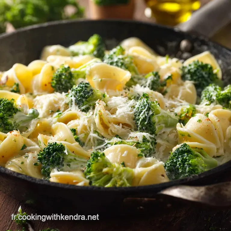 P&acirc;tes Au Brocoli Et Sauce Velout&eacute;e Au Parmesan Le Brocolipesto Express presentation