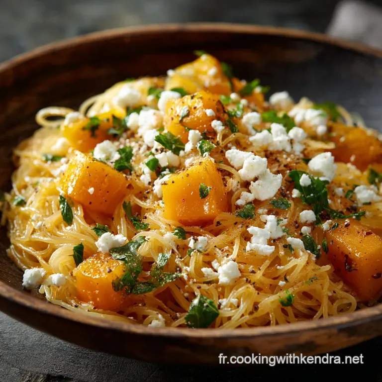 P&acirc;tes &Agrave; La Sauce Citrouille Et Feta Cr&eacute;meuses Sans Cr&egrave;me Le D&eacute;lice Dautomne presentation