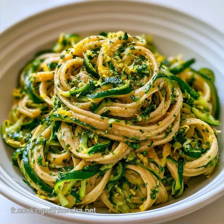 P&acirc;tes L&eacute;g&egrave;res Au Citron et Courgettes