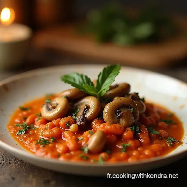 Le V&eacute;ritable Pilzgulasch Un Rago&ucirc;t De Champignons Cr&eacute;meux Aux Ar&ocirc;mes De Paprika Fum&eacute; presentation