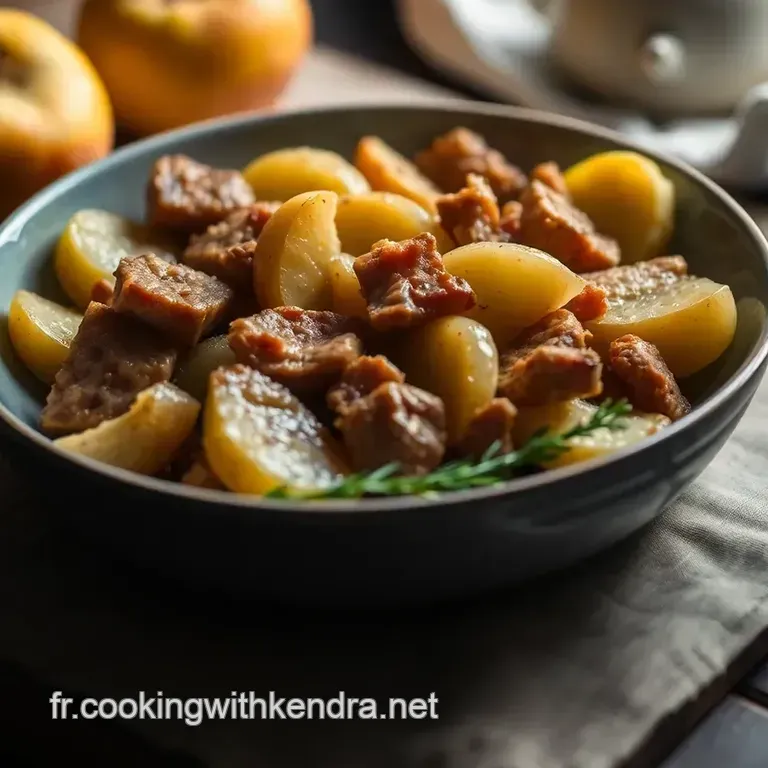 Pintade R&ocirc;tie Aux Pommes Et Calvados presentation