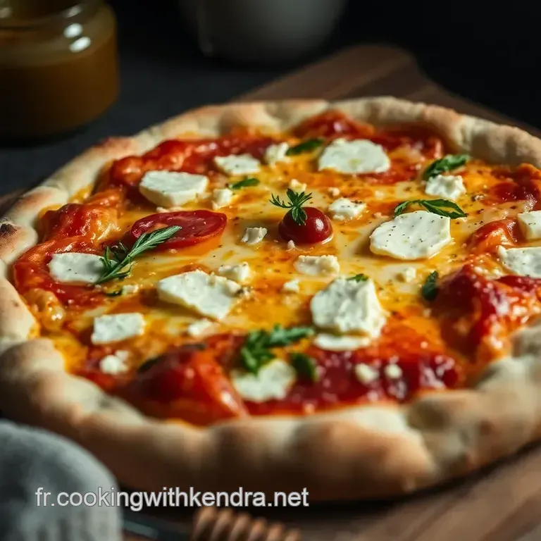 Pizza Au Ch&egrave;vre Et Miel presentation