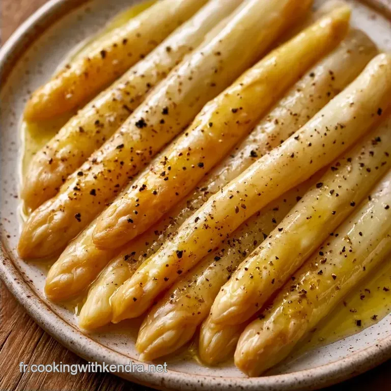 Plat d Asperges Blanches Rapide: Fondantes et Caram&eacute;lis&eacute;es