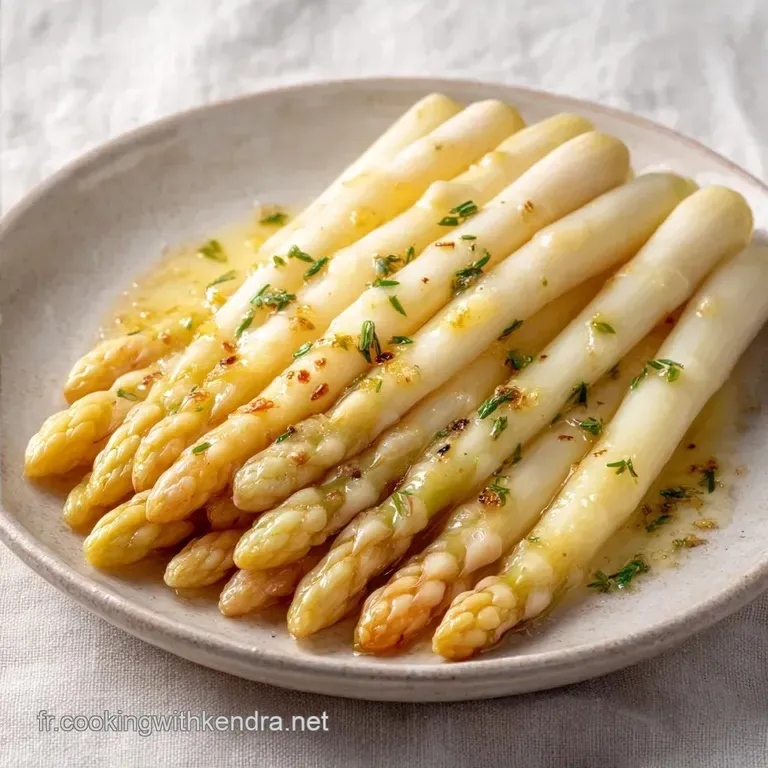 Asperges Blanches Chaudes: Texture Velout&eacute;e