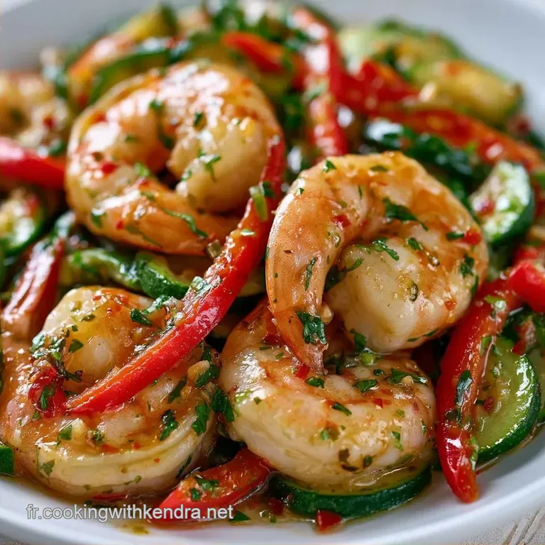 Po&ecirc;l&eacute;e De Crevettes Express aux L&eacute;gumes