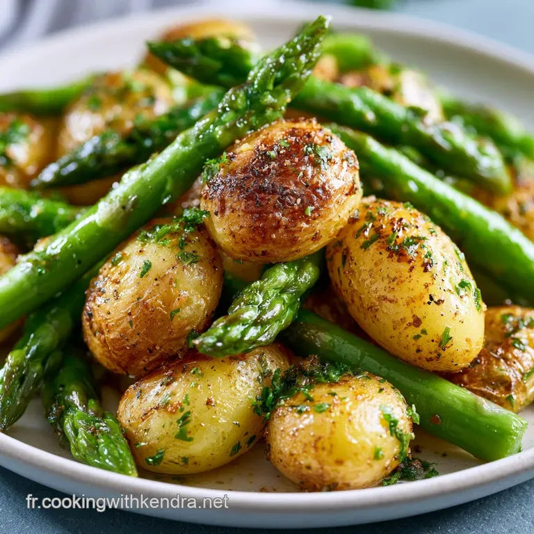 Asperges d'un vert intense dispos&eacute;es avec &eacute;l&eacute;gance, contrastant avec une sauce onctueuse et des &eacute;clats de parmesan.