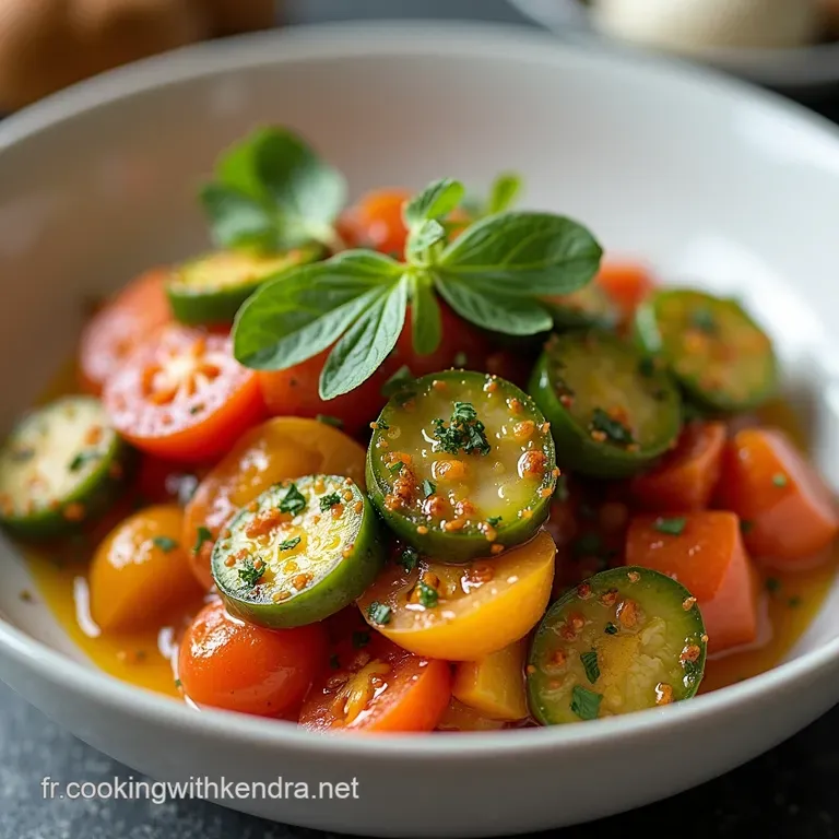 Le Feu dArtifice de L&eacute;gumes Saut&eacute;s aux Noix Torr&eacute;fi&eacute;es et Herbes Fra&icirc;ches