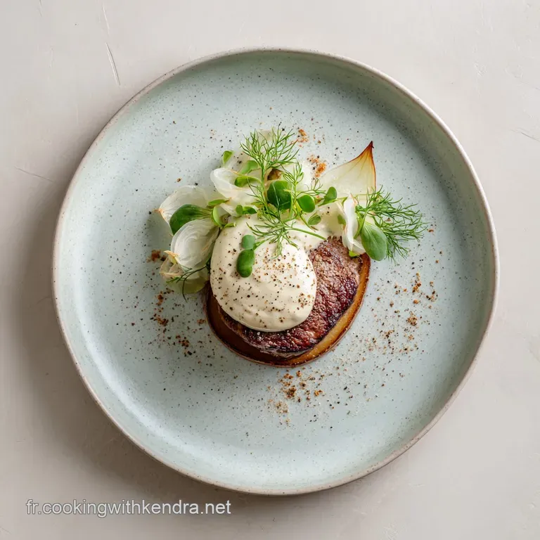 Poire De B&oelig;uf Saisie Cr&egrave;me Et Poivre Vert Concass&eacute; presentation