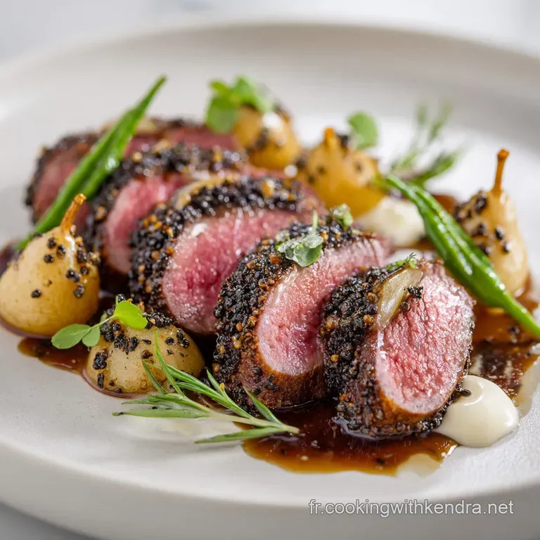 Poire de bœuf Saisie Crème et Poivre Vert Concassé