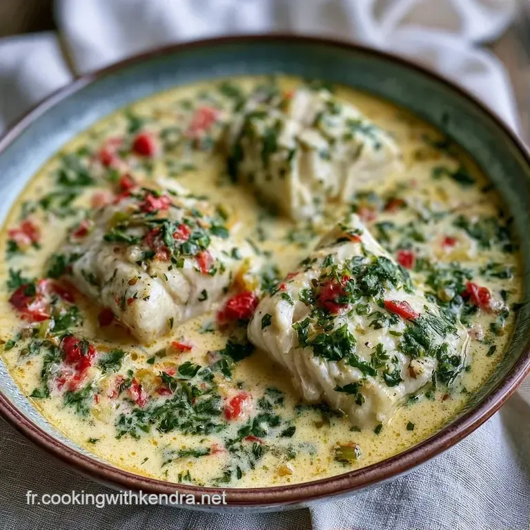 Filet de poisson blanc fondant napp&eacute; d'une cr&egrave;me coco blanche, d&eacute;cor&eacute; d'une tranche de citron vert et de coriandre.