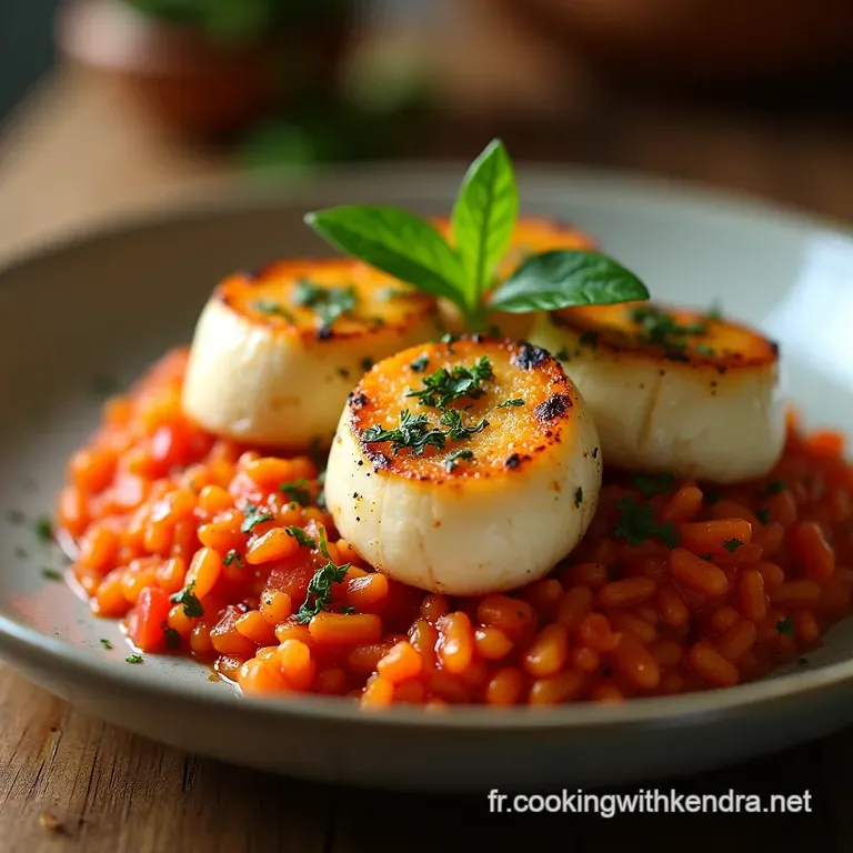 Poivrons Du Soleil Farcis Au Riz Rouge Et Fines Herbes presentation