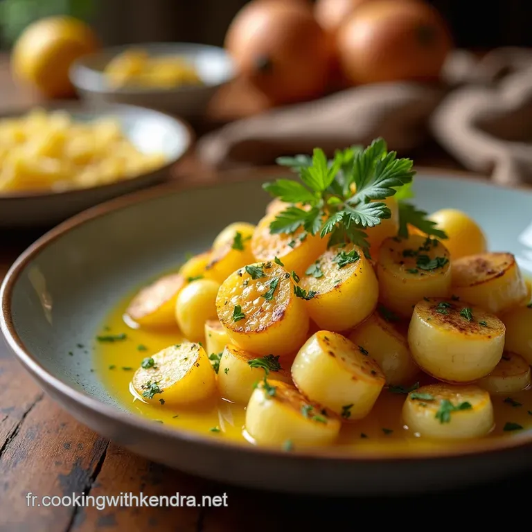 Pommes De Terre Vapeur Farcies Au Thon Ciboulette Et Citron Confit presentation