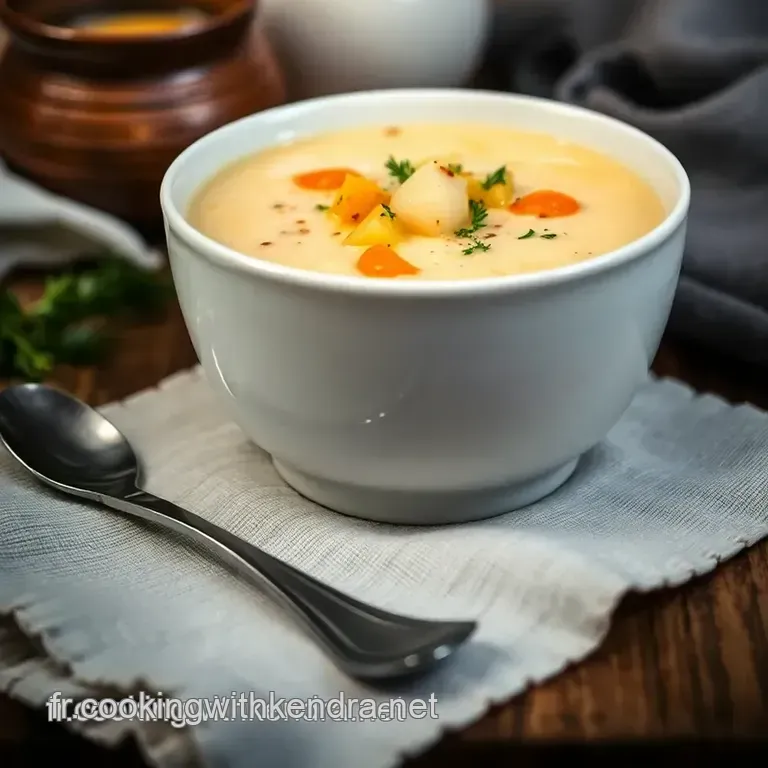 Potage De Potiron Et Ch&acirc;taignes Velout&eacute; presentation