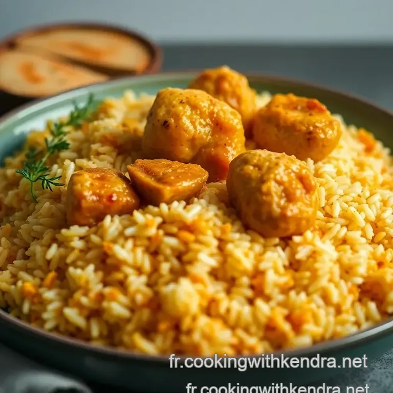 Poulet Au Riz Au Curry &Eacute;pic&eacute; presentation