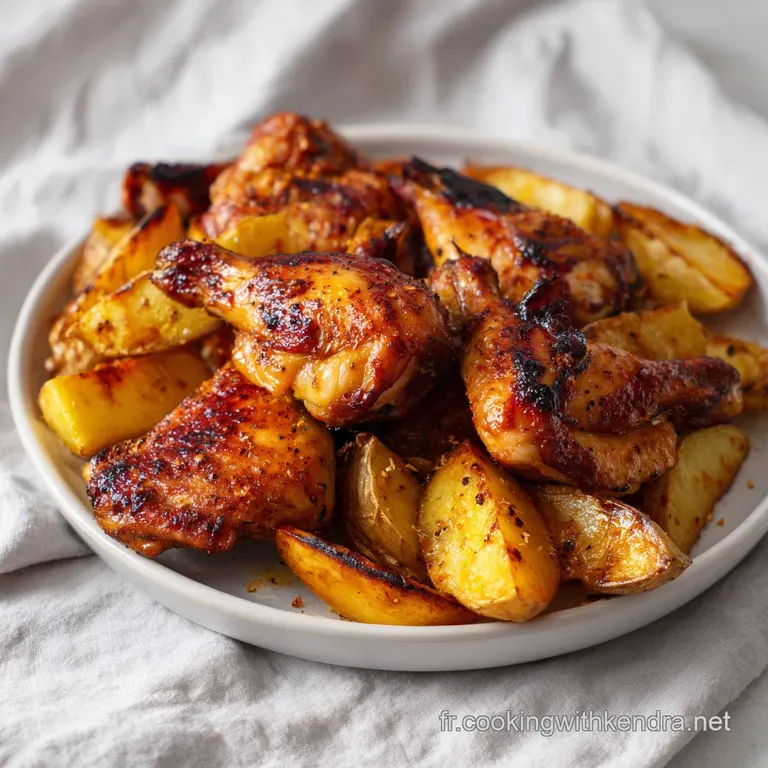 Poulet et Pommes de Terre: Peau Croustillante