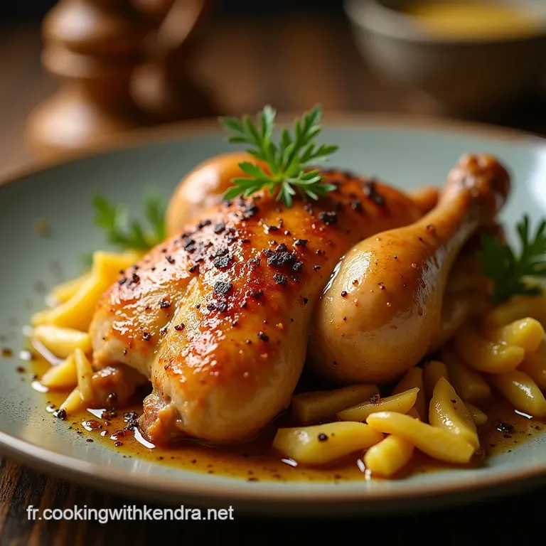 Le Poulet Glac&eacute; Mielmoutarde De Nos Grandsm&egrave;res Croustillant Et Fondant presentation