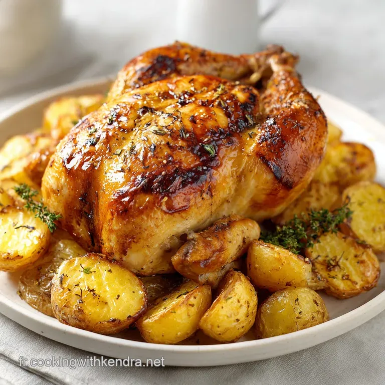 Poulet R&ocirc;ti et L&eacute;gumes Fondants