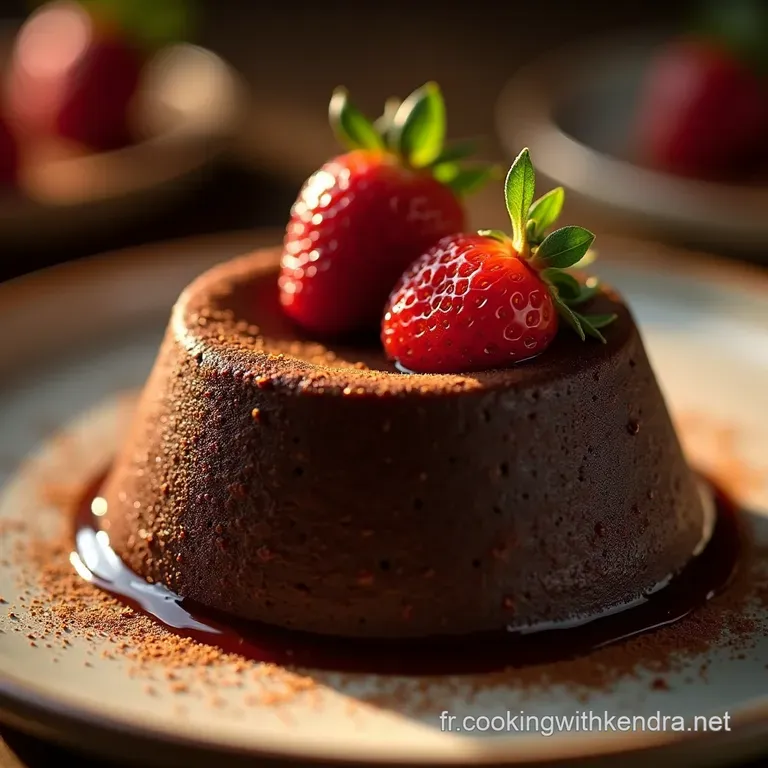 Le Velours Noir Pudding Au Chocolat Maison Cr&eacute;meux &Agrave; Souffrir presentation