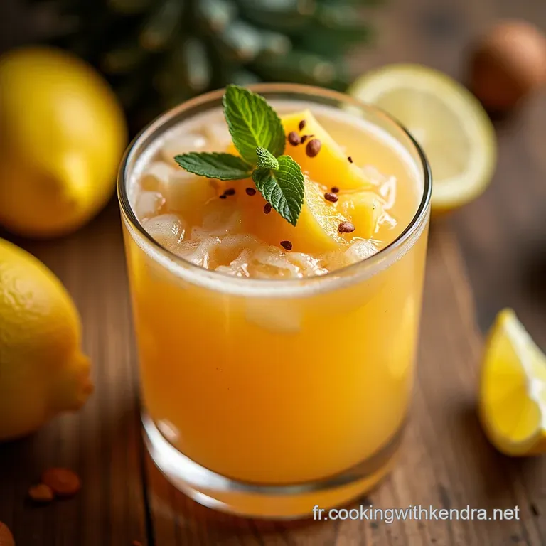 Punch Tropical D&eacute;lice Ananas Limonade La Boissonnerie Secret Coco presentation