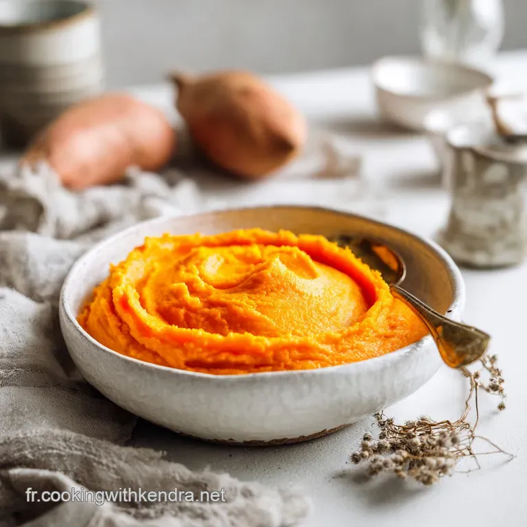 Pur&eacute;e de Patates Douces Maison Velout&eacute;e