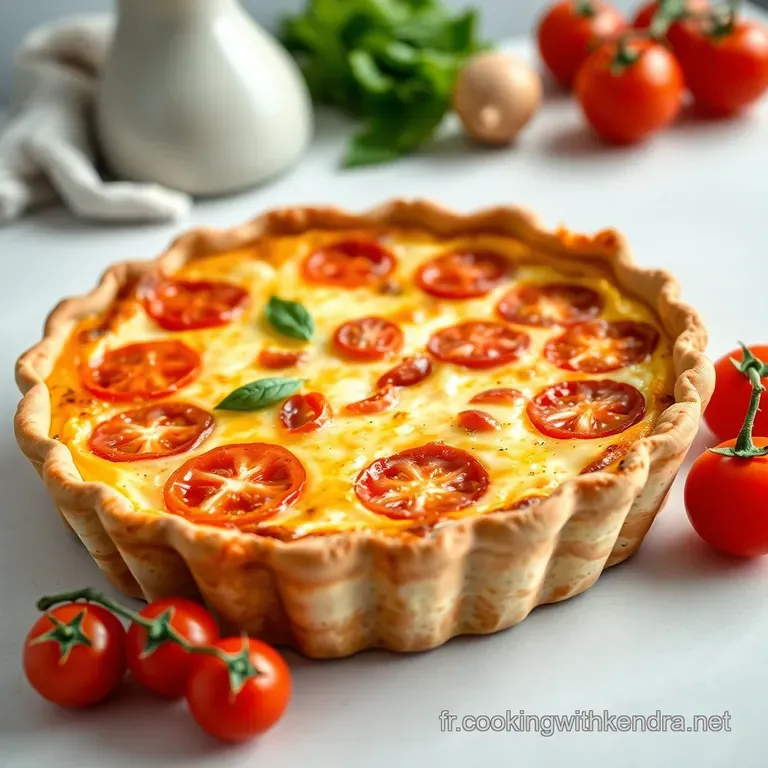 Quiche au Thon et Tomates Un Air de Vacances
